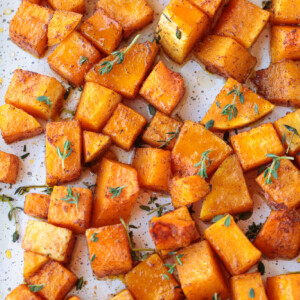 roasted butternut squash with fresh thyme