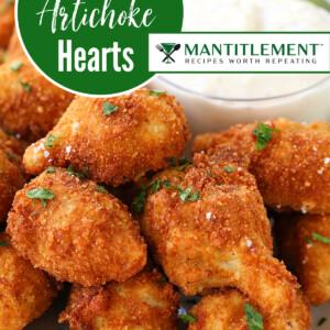 fried artichoke hearts image for pinterest