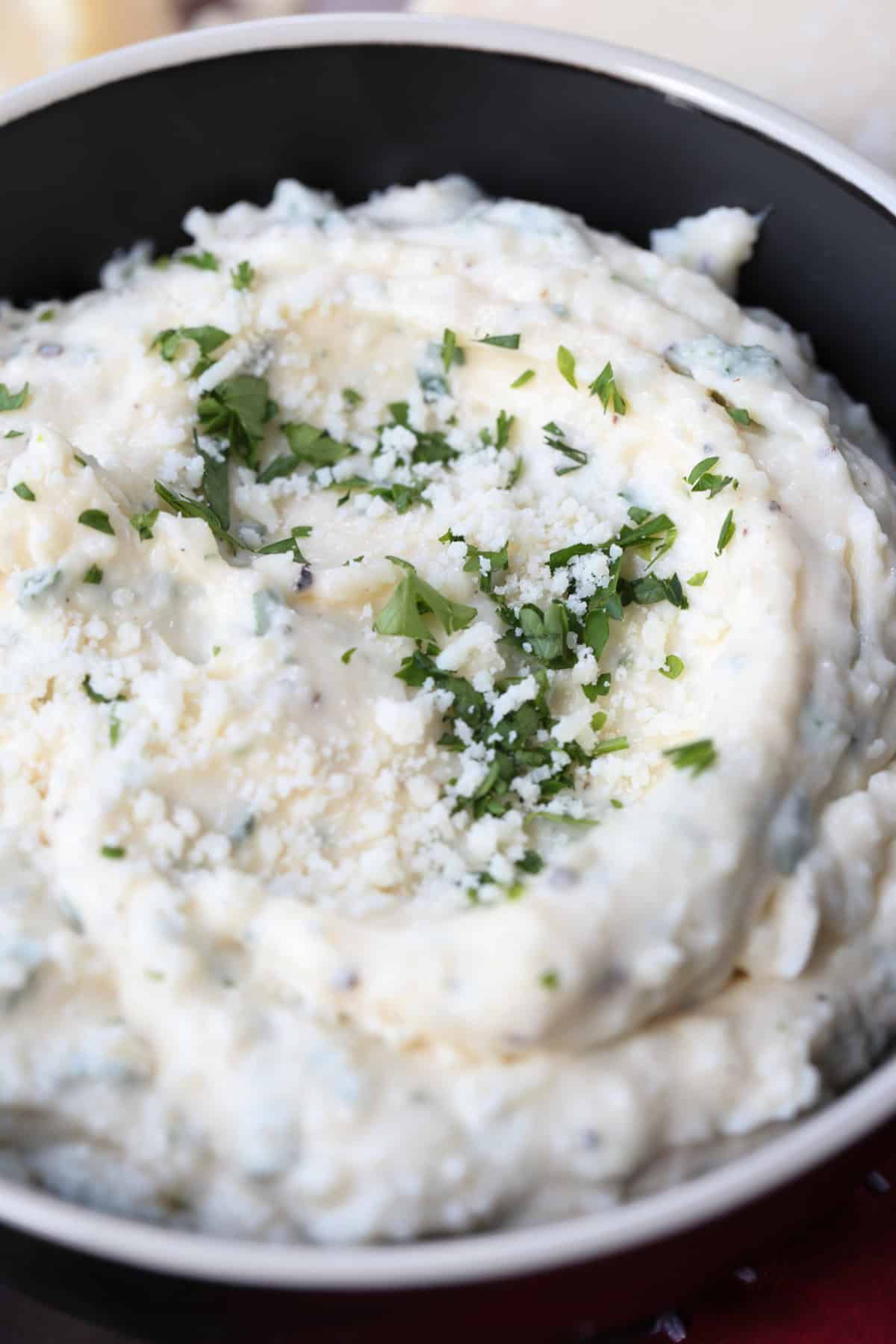 mayonnaise sauce in a bowl with parsley